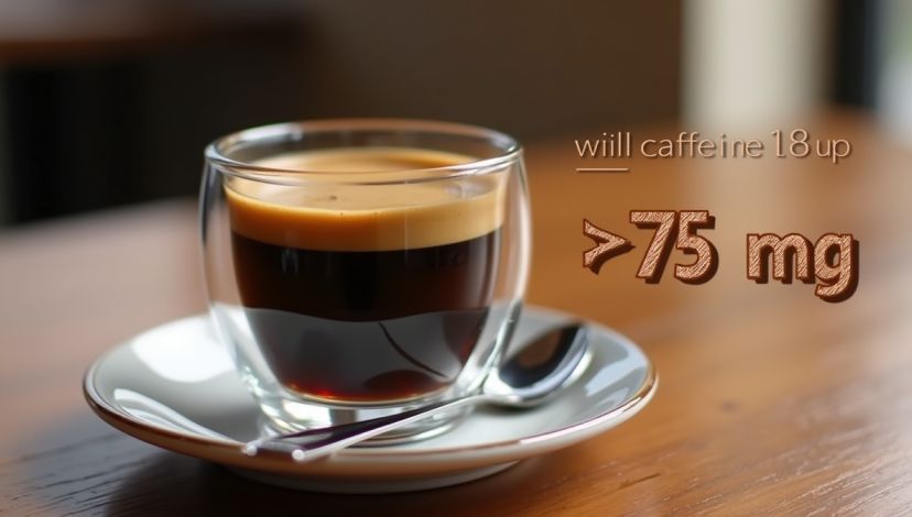 how much caffeine in a shot of espresso